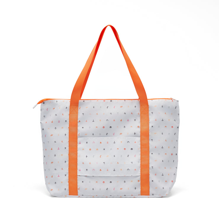 地図記号 キャリーオントートバッグ/ライトグレー