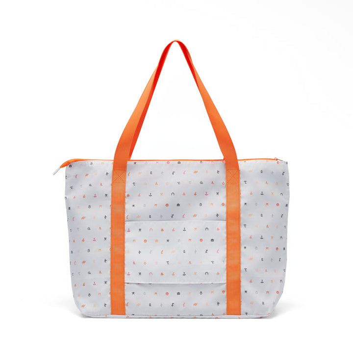 地図記号 キャリーオントートバッグ/ライトグレー