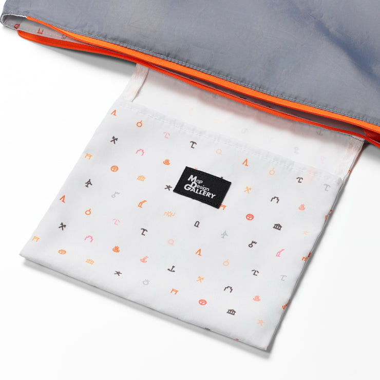 地図記号 キャリーオントートバッグ/ライトグレー