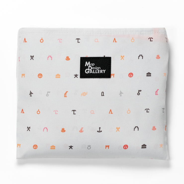 地図記号 キャリーオントートバッグ/ライトグレー