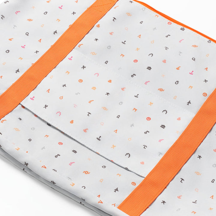 地図記号 キャリーオントートバッグ/ライトグレー