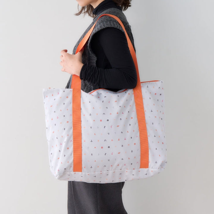 地図記号 キャリーオントートバッグ/ライトグレー