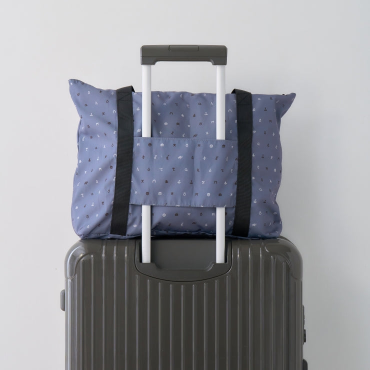 地図記号 キャリーオントートバッグ/ブラック