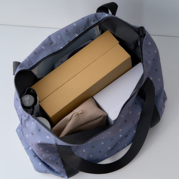 地図記号 キャリーオントートバッグ/ブラック