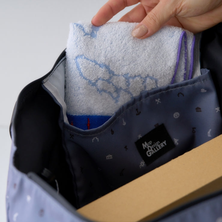 地図記号 キャリーオントートバッグ/ブラック