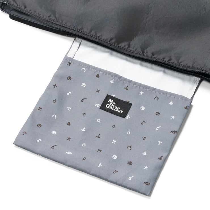 地図記号 キャリーオントートバッグ/ブラック