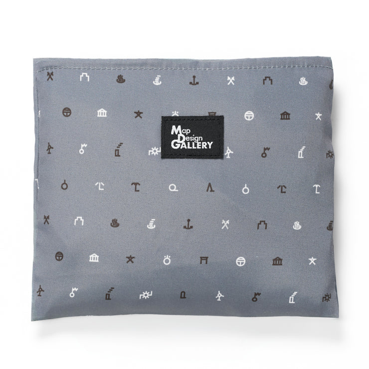 地図記号 キャリーオントートバッグ/ブラック