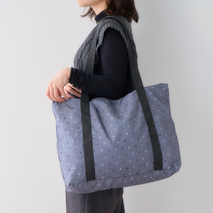 地図記号 キャリーオントートバッグ/ブラック