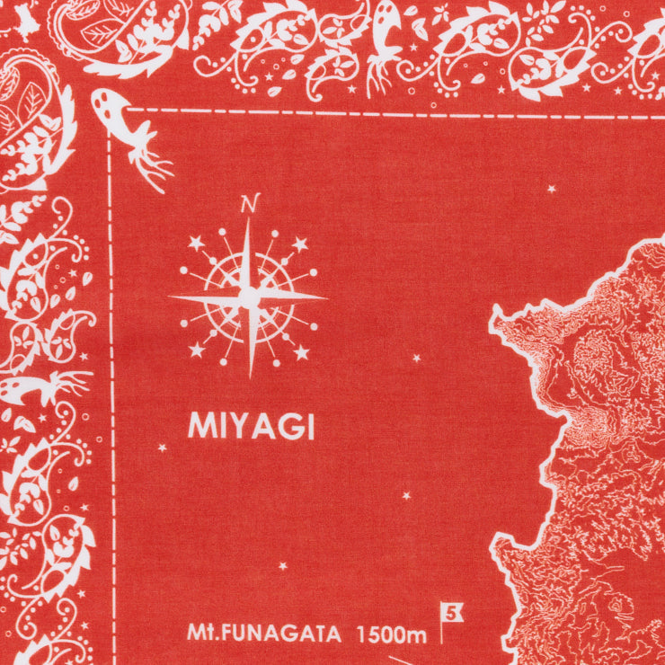 バンダナ/宮城県｜地図グッズ｜Map Design GALLERYオンラインストア