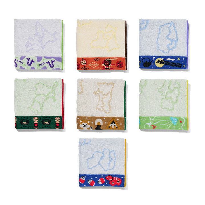 ジャカード織タオルハンカチ/岩手県