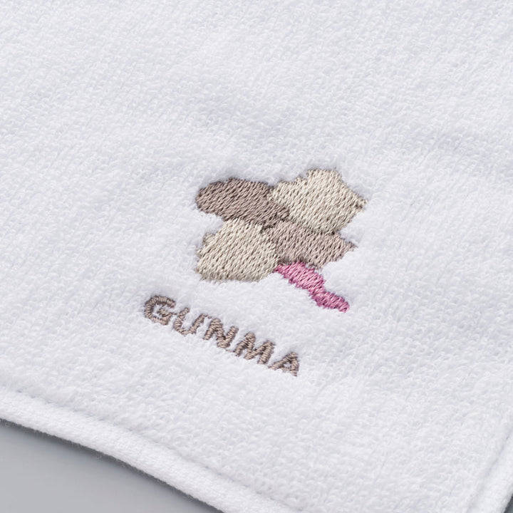 【ギフトセット】刺繍ハンカチ&47paletteタオルハンカチ(不織布袋付) /10群馬県