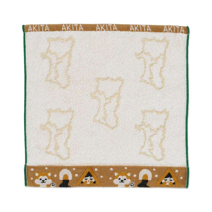 ジャカード織タオルハンカチ/秋田県
