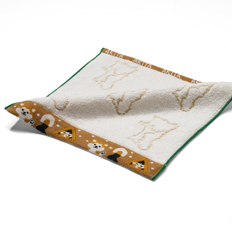 ジャカード織タオルハンカチ/秋田県