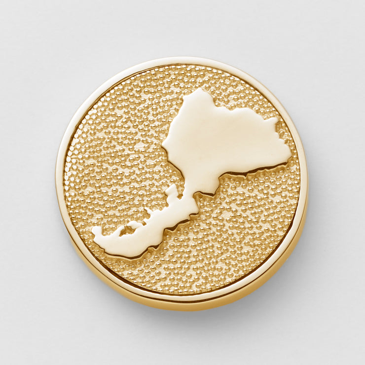 18金・銀製 47都道府県ピンバッジ/ピンブローチ｜Map Design