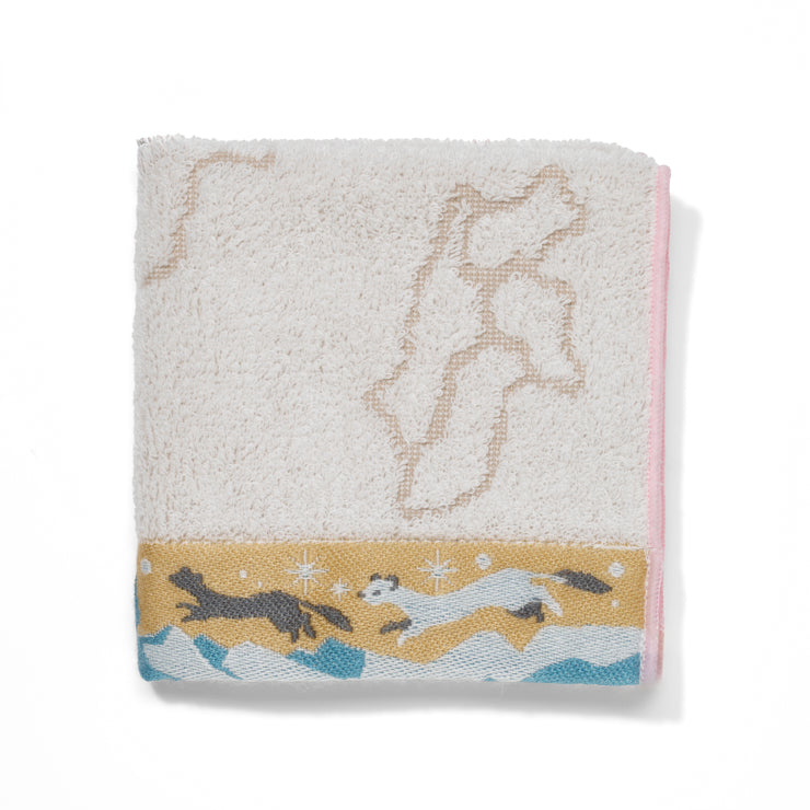ジャカード織タオルハンカチ/長野県｜地図グッズ｜Map Design GALLERY