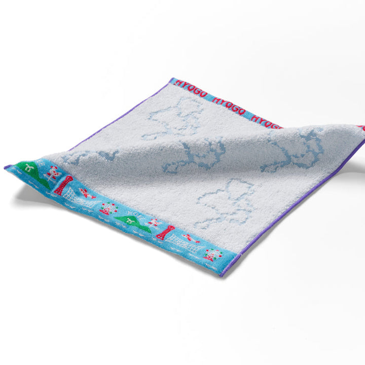 ジャカード織タオルハンカチ/兵庫県