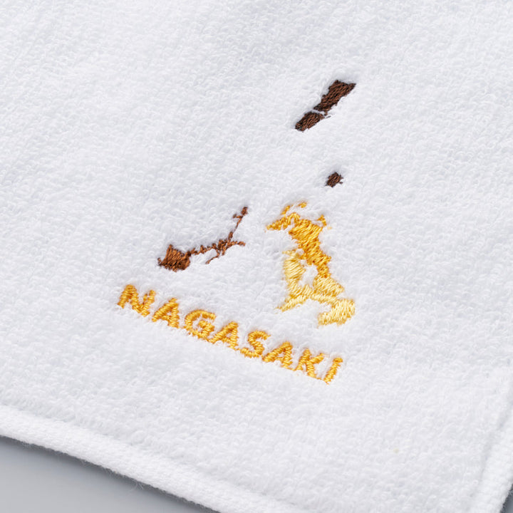 【ギフトセット】刺繍ハンカチ&47paletteタオルハンカチ(不織布袋付) /42長崎県