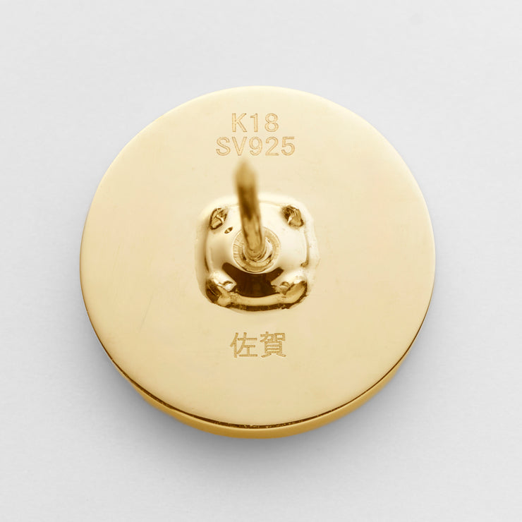【完全受注生産品】18金/銀製 47都道府県ピンバッジ/ピンブローチ/41佐賀県