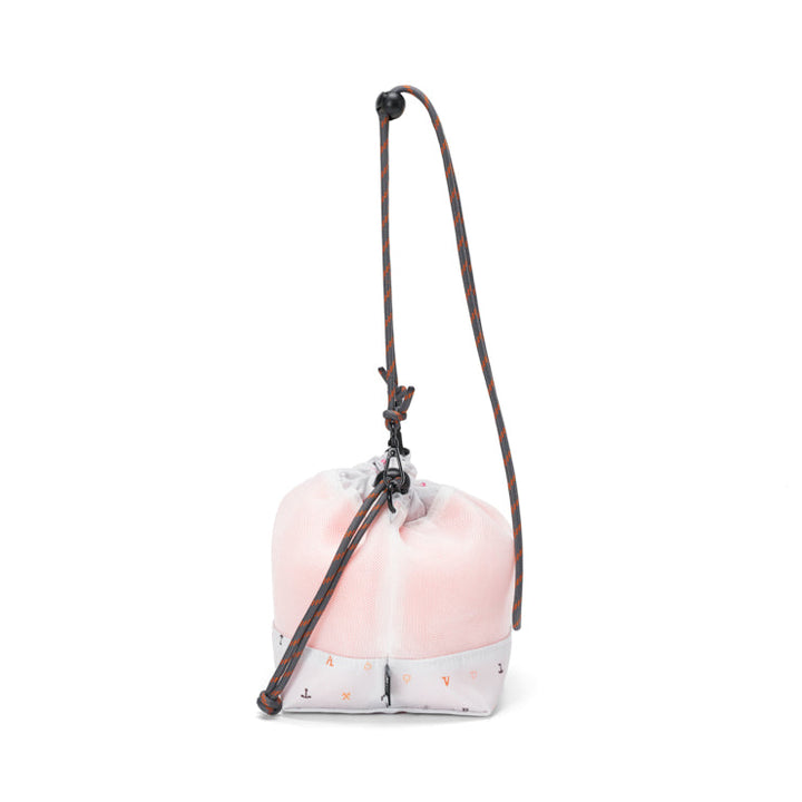 地図記号 巾着ミニショルダーバッグ/ライトグレー