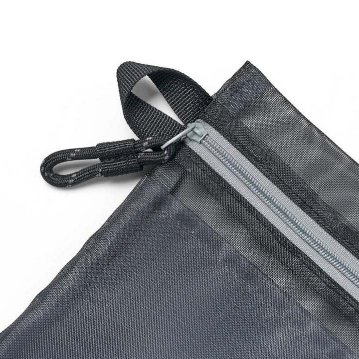 地図記号 メッシュフラットポーチ/ブラック