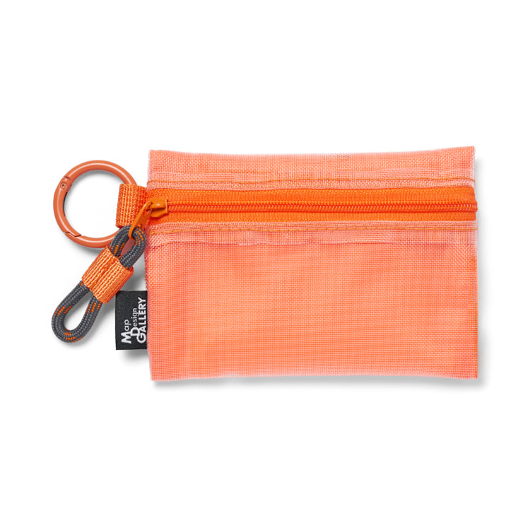 地図記号 メッシュミニポーチ/オレンジ