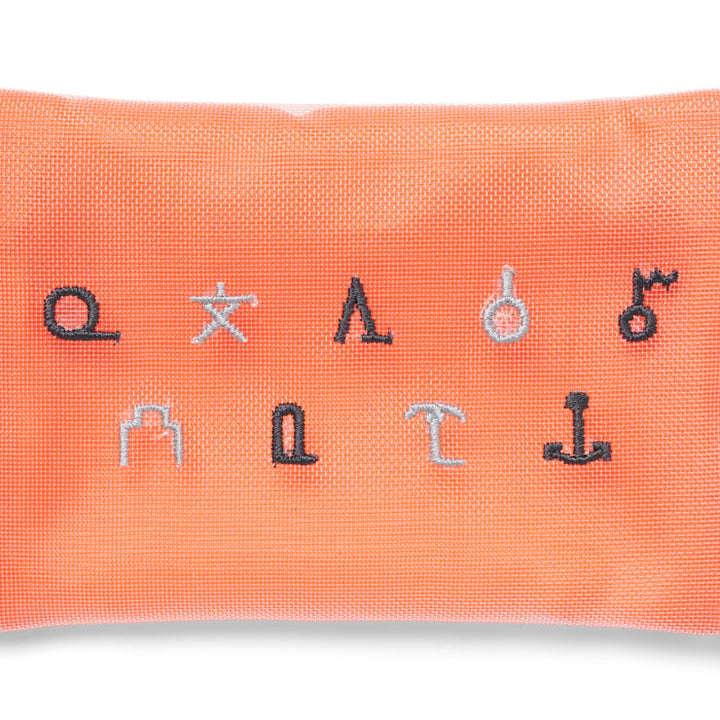 地図記号 メッシュミニポーチ/オレンジ