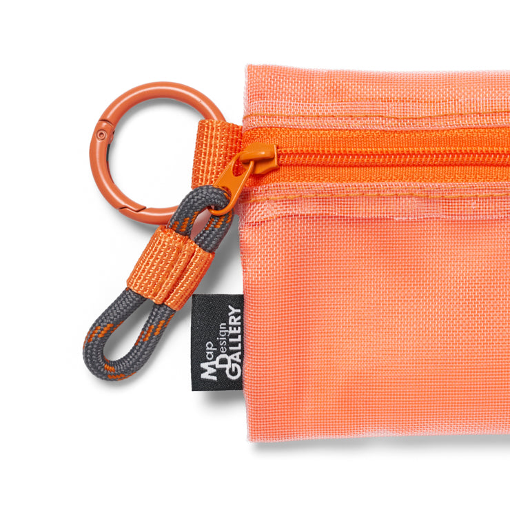 地図記号 メッシュミニポーチ/オレンジ