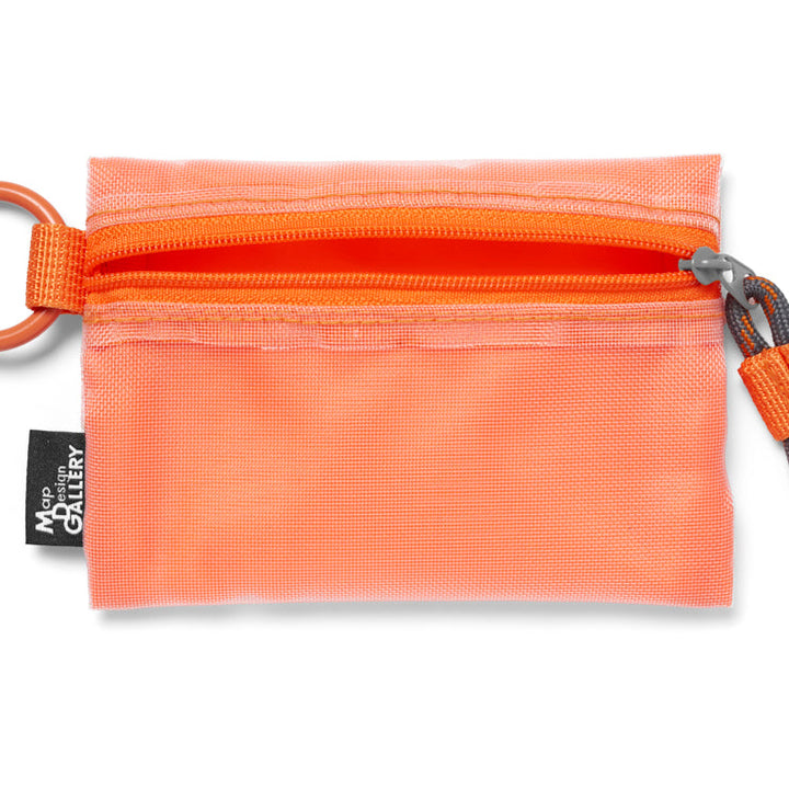 地図記号 メッシュミニポーチ/オレンジ