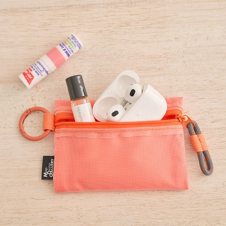 地図記号 メッシュミニポーチ/オレンジ