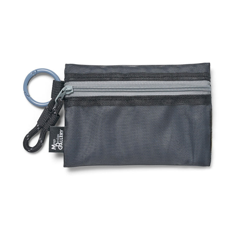 地図記号 メッシュミニポーチ/ブラック