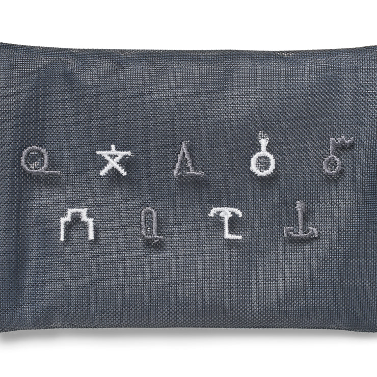 地図記号 メッシュミニポーチ/ブラック