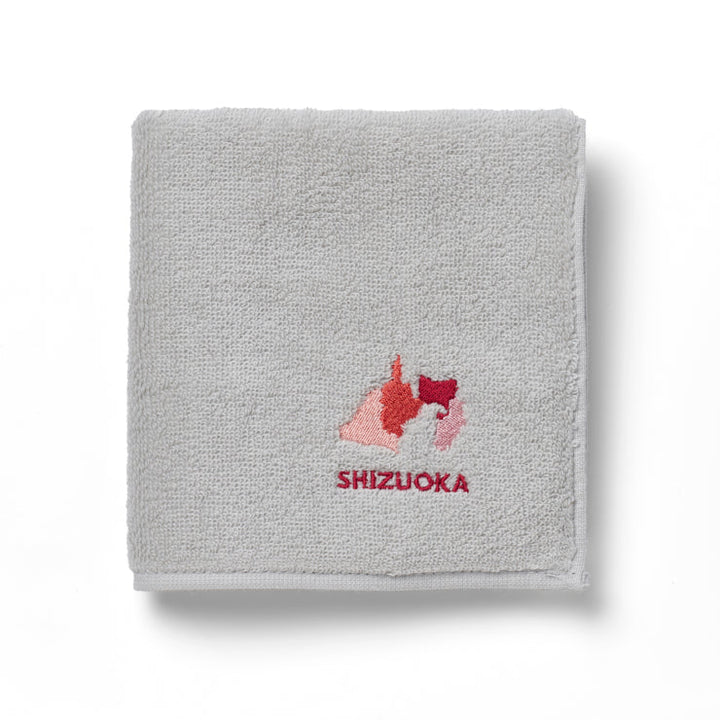 47palette タオルハンカチ(ライトグレー)/22 静岡県