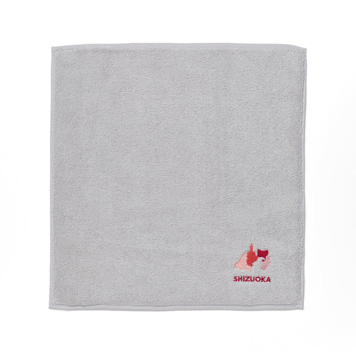 47palette タオルハンカチ(ライトグレー)/22 静岡県