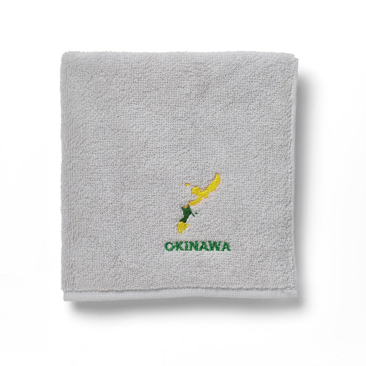 47palette タオルハンカチ(ライトグレー)/47 沖縄県