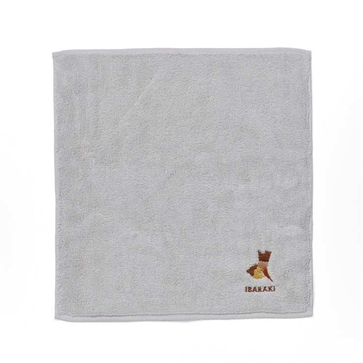47palette タオルハンカチ(ライトグレー)/08 茨城県