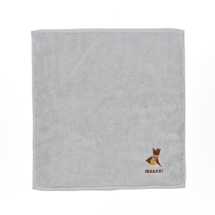 47palette タオルハンカチ(ライトグレー)/08 茨城県