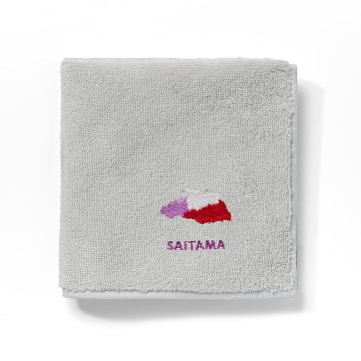 47palette タオルハンカチ(ライトグレー)/11 埼玉県