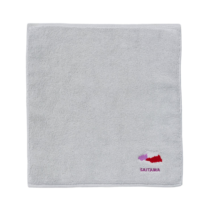 47palette タオルハンカチ(ライトグレー)/11 埼玉県