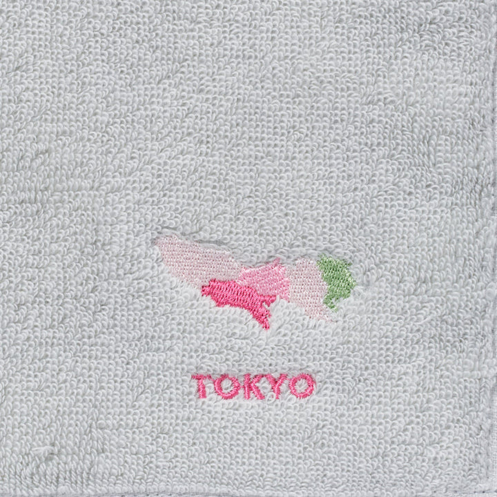 47palette タオルハンカチ(ライトグレー)/13 東京都