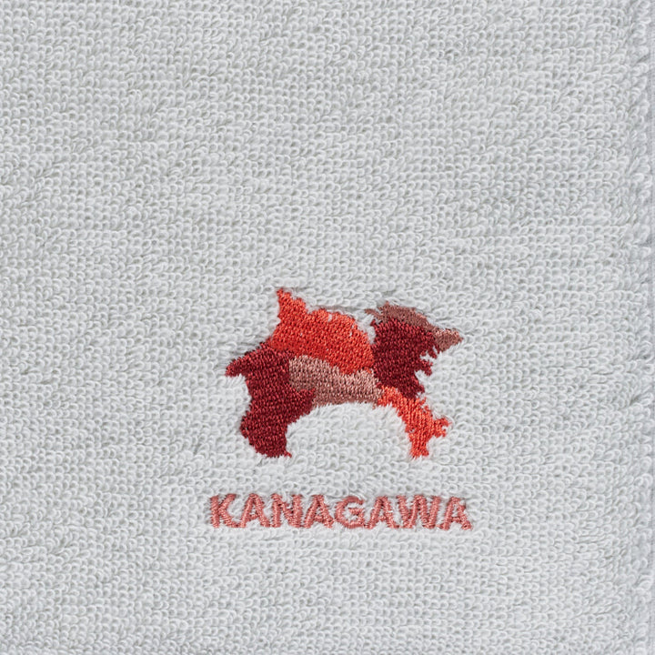 47palette タオルハンカチ(ライトグレー)/14 神奈川県