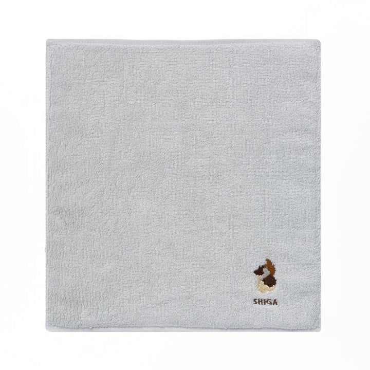 47palette タオルハンカチ(ライトグレー)/25 滋賀県