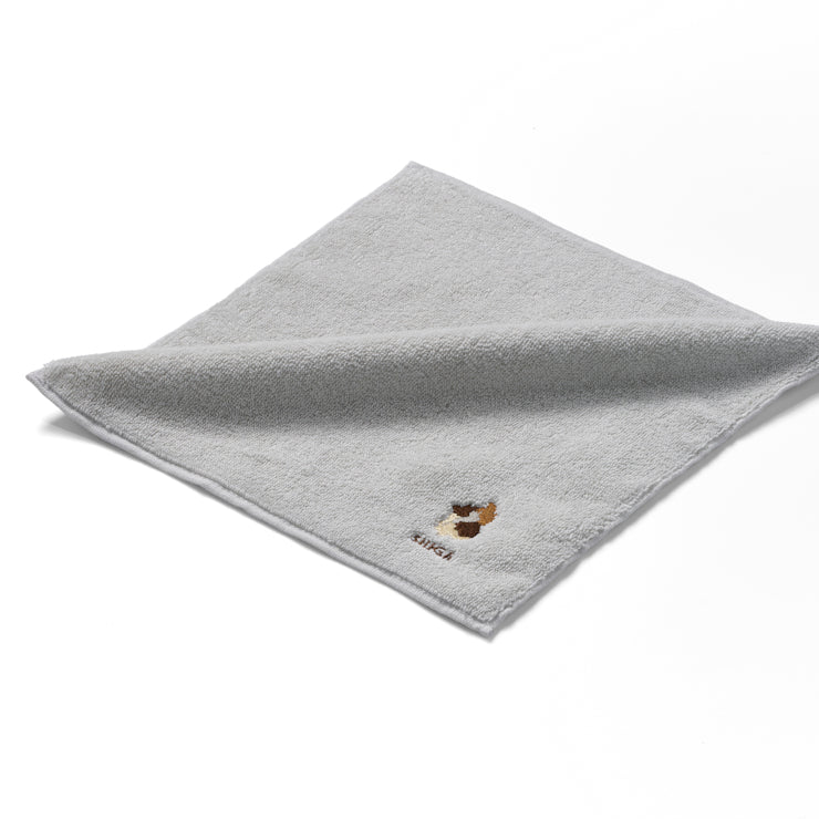 47palette タオルハンカチ(ライトグレー)/25 滋賀県