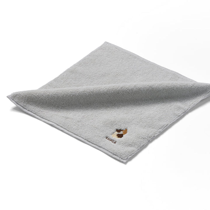 47palette タオルハンカチ(ライトグレー)/25 滋賀県