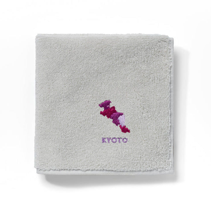 47palette タオルハンカチ(ライトグレー)/26 京都府