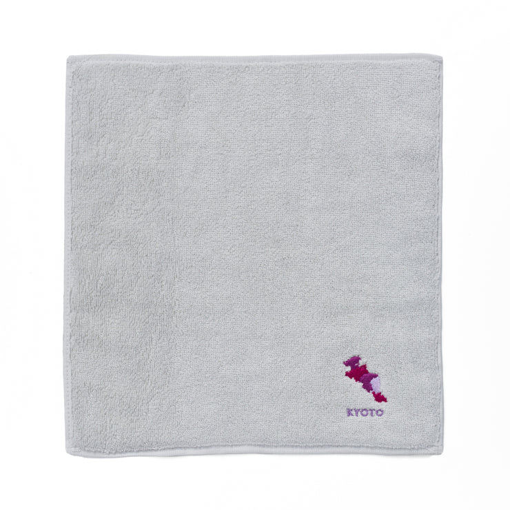 47palette タオルハンカチ(ライトグレー)/26 京都府