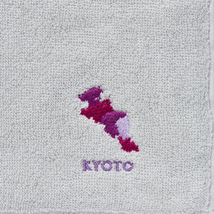 47palette タオルハンカチ(ライトグレー)/26 京都府