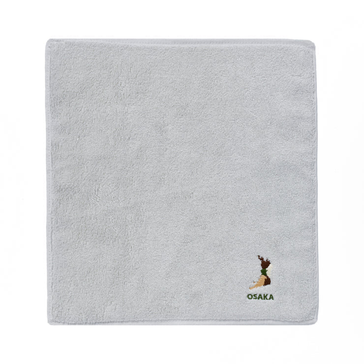 47palette タオルハンカチ(ライトグレー)/27 大阪府