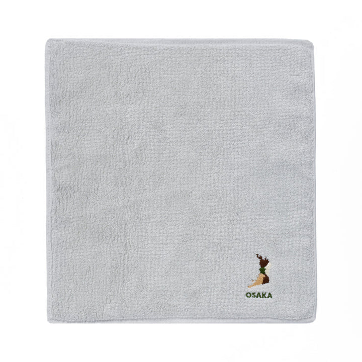 47palette タオルハンカチ(ライトグレー)/27 大阪府
