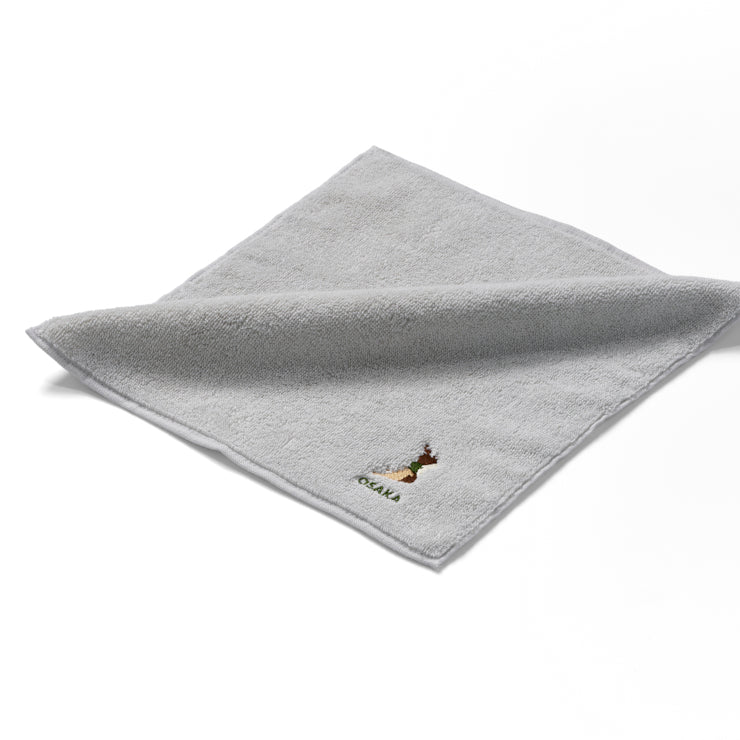 47palette タオルハンカチ(ライトグレー)/27 大阪府