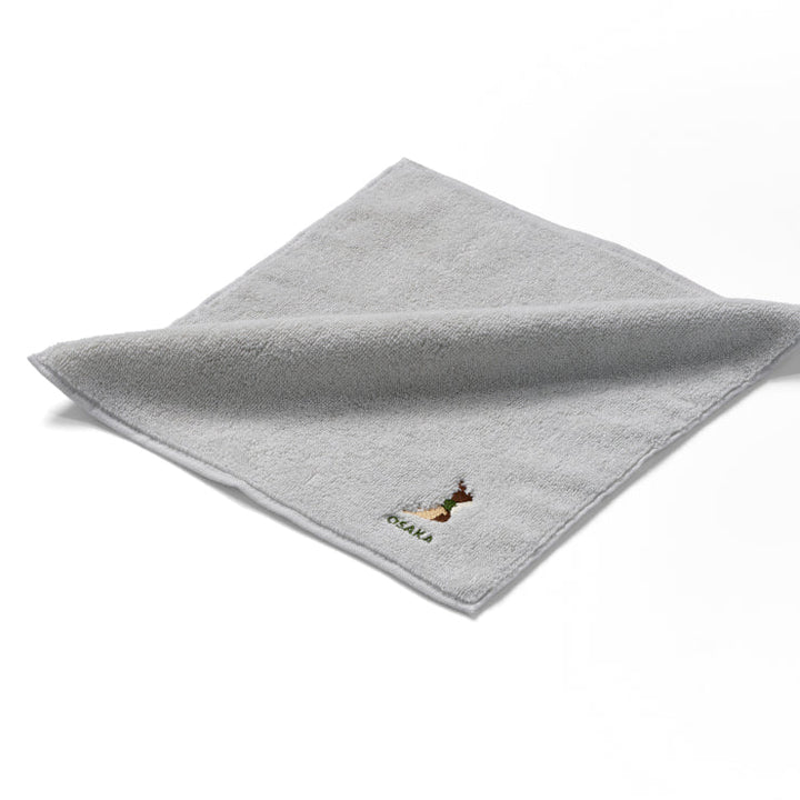 47palette タオルハンカチ(ライトグレー)/27 大阪府